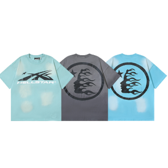 Hellstar Washed Print Short-Sleeve T-Shirt